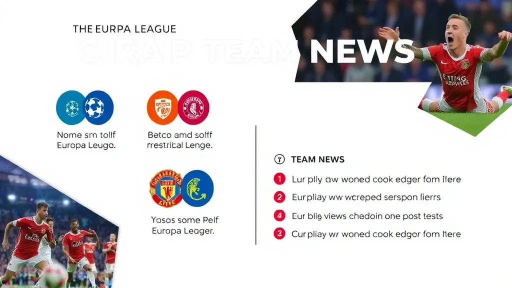 Beberapa tim telah mengumumkan pembaruan penting terkait cedera pemain dan perubahan susunan pemain menjelang pertandingan mereka di Liga Eropa yang akan datang.